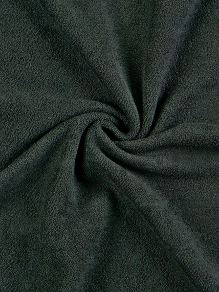 Kvalitex Frotirasta rjuha za eno posteljo 90x200cm črna Kvalitex