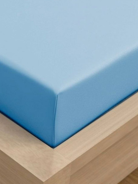 Kvalitex Prevleka iz jerseja z lycro 180x200cm svetlo modra Kvalitex