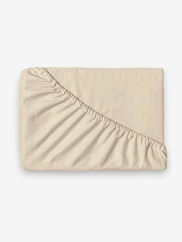 Kvalitex Flanelna rjuha 100x200cm svetlo bež