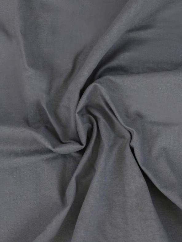 Kvalitex Prevleka iz jerseja z lycro za enojno posteljo 90x200cm temno siva Kvalitex