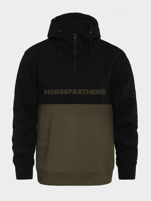 Horsefeathers Mikina Fulton - ožgana olivna velikost L HORSEFEATHERS