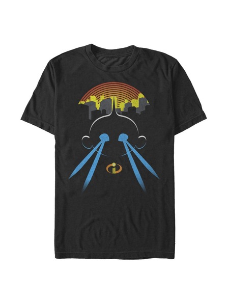 ZOOT.Fan Črna moška majica Pixar Lazer Eyes