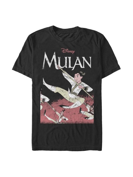 ZOOT.Fan Črna moška majica z okvirjem Disney Mulan
