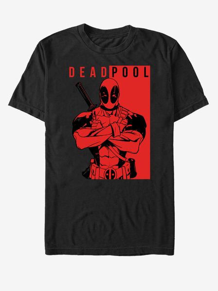ZOOT.Fan Črna unisex majica Marvel Deadpool Police