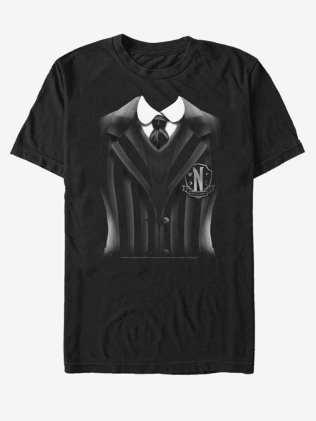ZOOT.Fan Črna moška majica MGM Wednesday Uniform