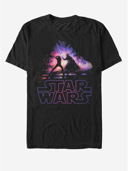 ZOOT.Fan Črna moška majica Star Wars Crossing Sabers