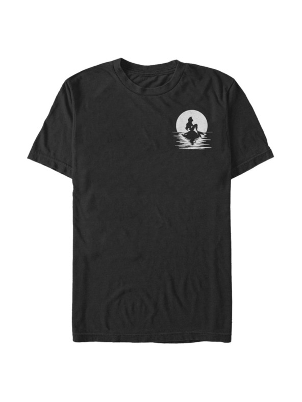 ZOOT.Fan Črna moška majica Disney Mermaid Moon T-Shirt