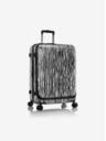 Heys Belo-črn potovalni kovček z živalskim motivom Heys EZ Fashion M Zebra