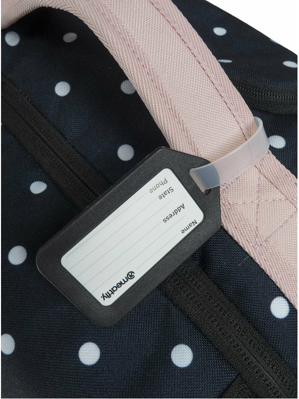 Meatfly Meatfly kovček Contin White Dot / Powder Pink | Črna | Prostornina 100 L