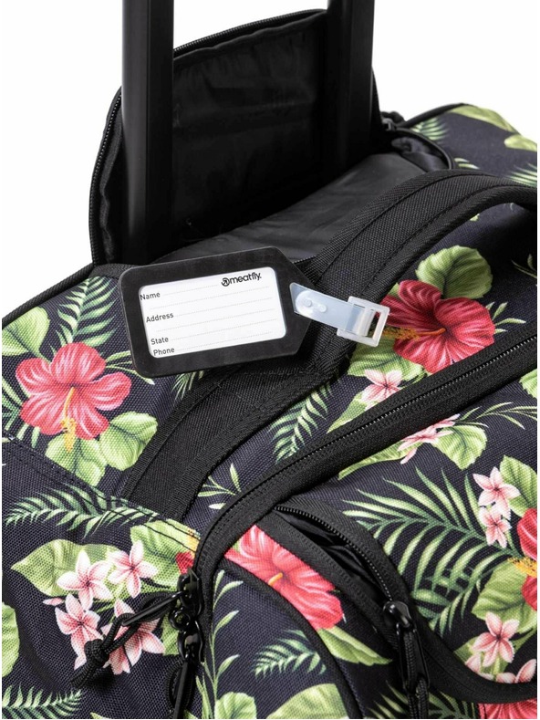 Meatfly Meatfly kovček Contin Black Tropical | Črna | Prostornina 100 L