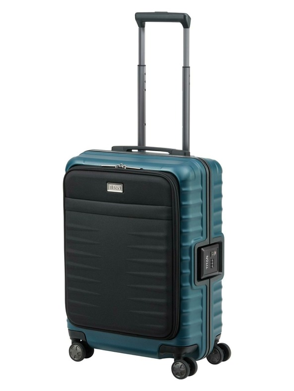 Titan Potovalni kovček Titan Litron Frame S sprednji žep Petrol