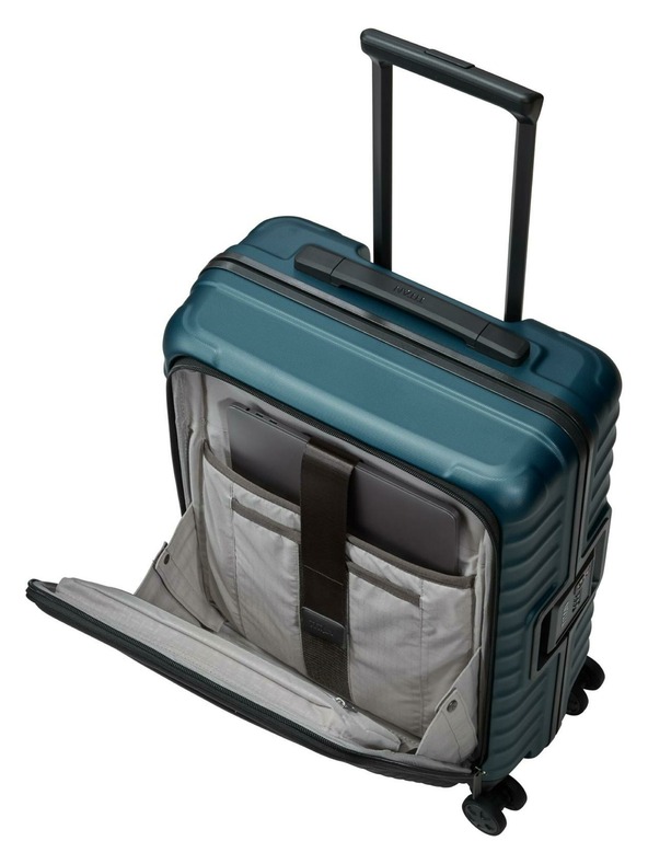 Titan Potovalni kovček Titan Litron Frame S sprednji žep Petrol