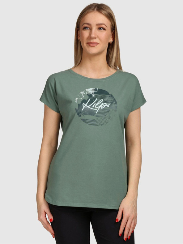 Kilpi Ženska bombažna majica Kilpi NELLIM-W Khaki