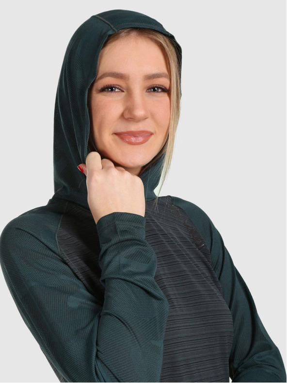 Kilpi Kilpi Ženska tekaška majica AILEEN-W Temno zelena