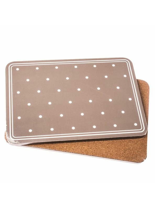 Casa de Engel Plutasti podstavki pod skodelico - temno siva s pikami - komplet 2 kosov, 0/18