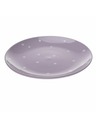 Casa de Engel Keramični krožnik - vijolični s pikami, 6/24