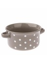 Casa de Engel Keramična skleda - temno siva s pikami, 560ml, 6/24