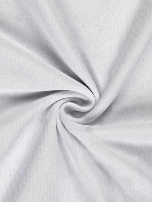 Kvalitex Jersey rjuha za zakonsko posteljo 180x200cm bela Kvalitex