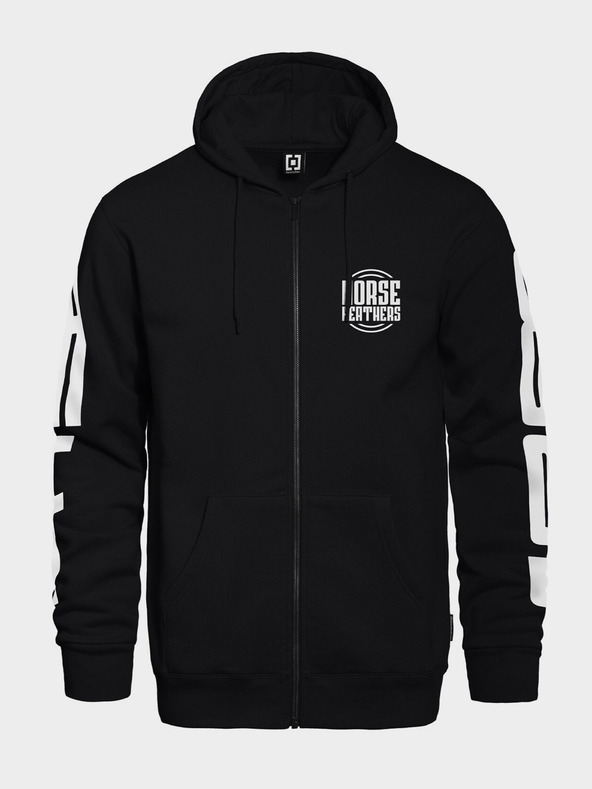 Horsefeathers Kapuca s kapuco Tall Typo - črna, velikost L HORSEFEATHERS