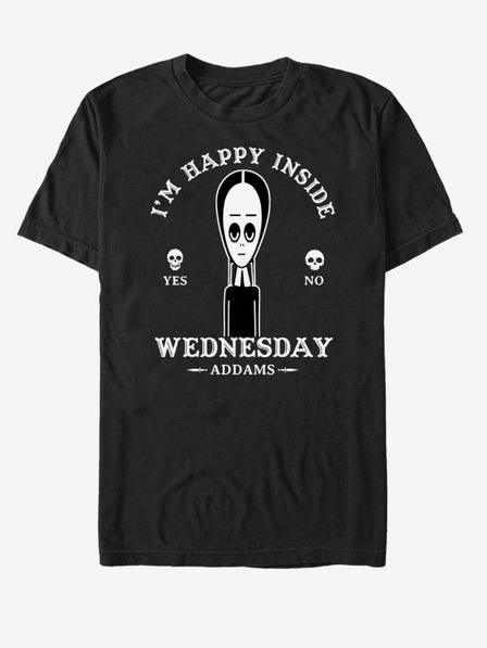 ZOOT.Fan Črna unisex majica ZOOT.Fan MGM Wednesday Macabe