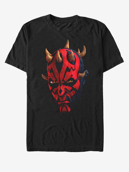 ZOOT.Fan Črna unisex majica Star Wars Maul Face