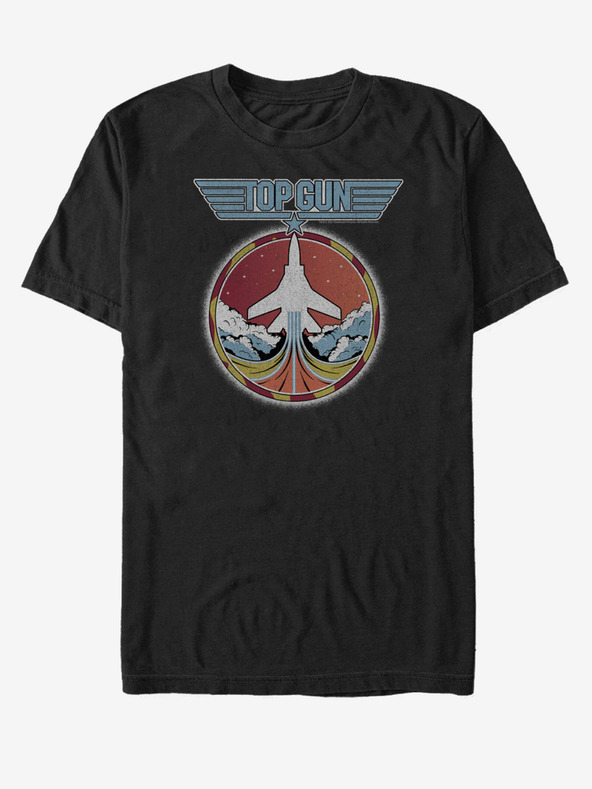 ZOOT.Fan Črna unisex majica Paramount Top Jet