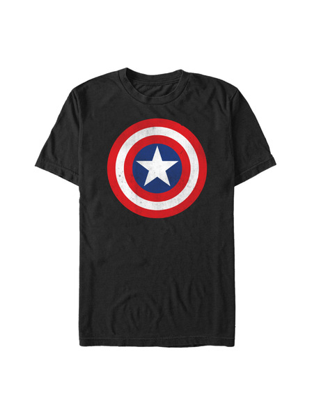 ZOOT.Fan Črna moška majica Marvel Captain Classic