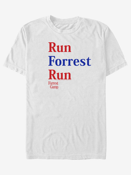 ZOOT.Fan Bela unisex majica ZOOT.Fan Paramount Run Forrest Rdeče modra