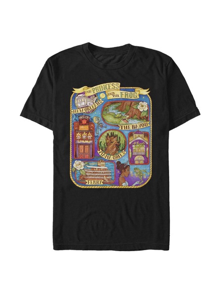ZOOT.Fan Črna moška majica Disney MAPA
