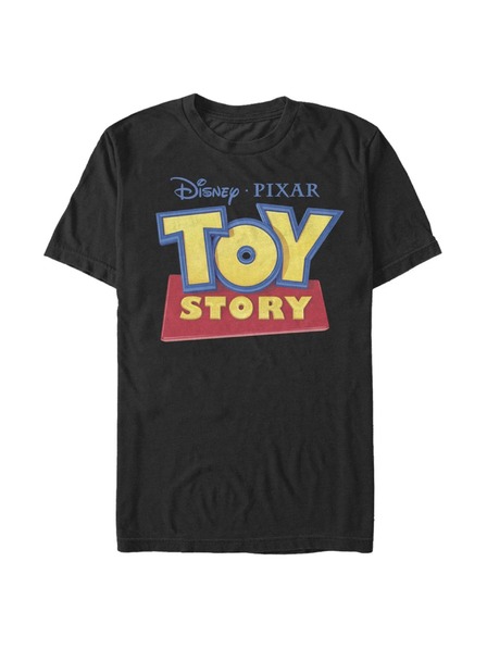 ZOOT.Fan Črna moška majica Pixar 3D logotip