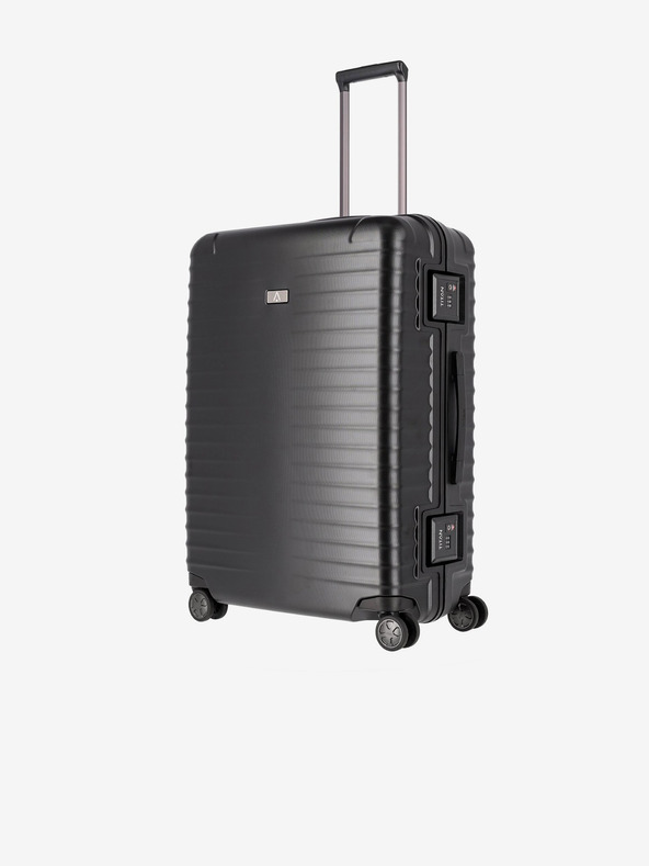 Titan Črni potovalni kovček Titan Litron Frame L