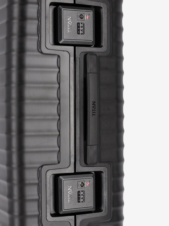 Titan Črni potovalni kovček Titan Litron Frame L