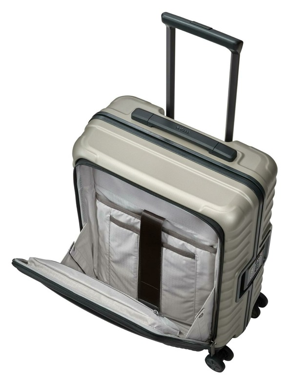 Titan Potovalni kovček Titan Litron Frame S Front Pocket Champagne