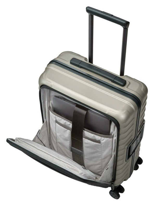 Titan Potovalni kovček Titan Litron Frame S Front Pocket Champagne