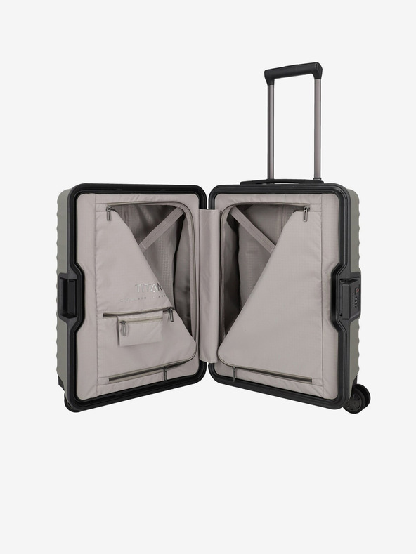 Titan Bež potovalni kovček Titan Litron Frame S