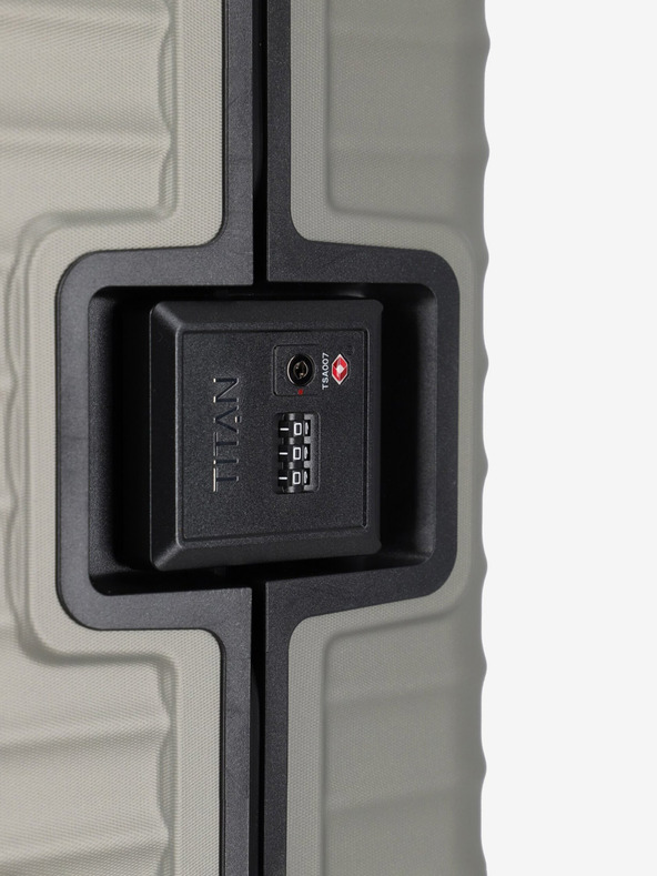 Titan Bež potovalni kovček Titan Litron Frame S