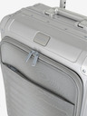 Travelite Potovalni kovček Travelite Next 4w S s sprednjim žepom v srebrni barvi