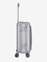 Travelite Potovalni kovček Travelite Next 4w S s sprednjim žepom v srebrni barvi