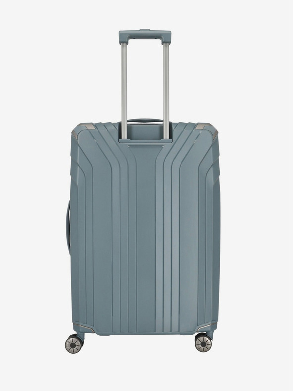 Travelite Komplet treh potovalnih kovčkov Travelite Elvaa 4w S,M,L v sivo-modri barvi