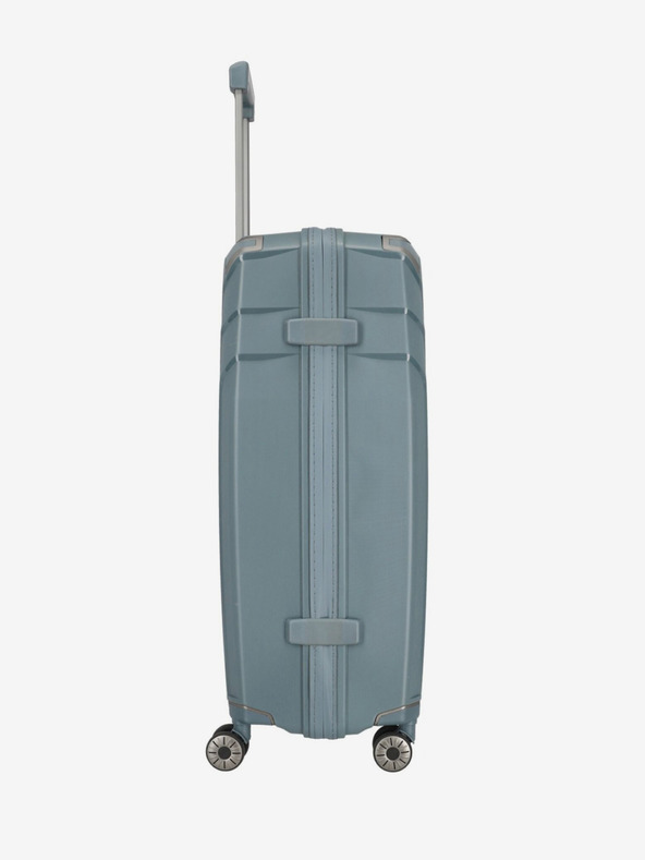 Travelite Komplet treh potovalnih kovčkov Travelite Elvaa 4w S,M,L v sivo-modri barvi