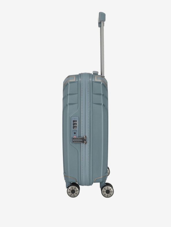 Travelite Komplet treh potovalnih kovčkov Travelite Elvaa 4w S,M,L v sivo-modri barvi