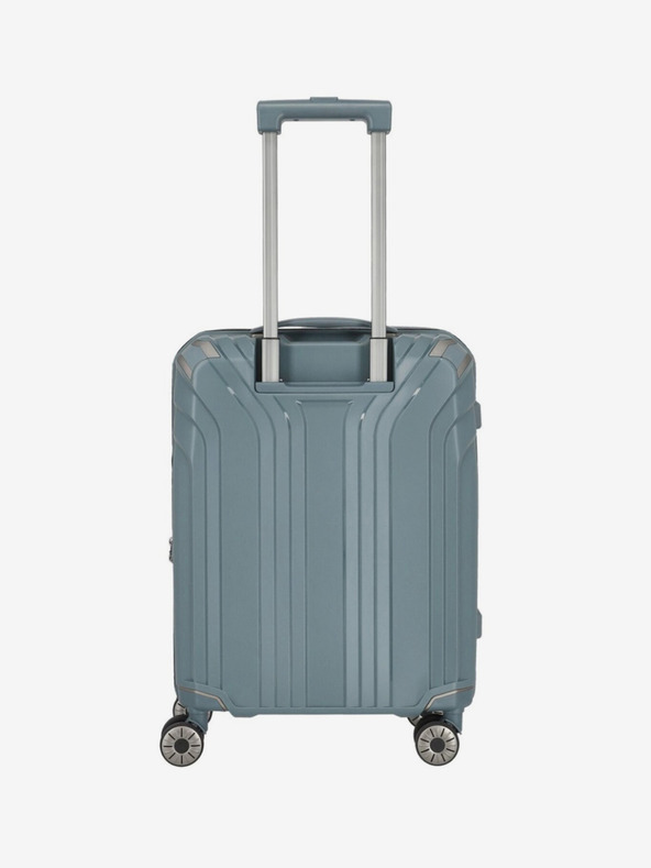 Travelite Komplet treh potovalnih kovčkov Travelite Elvaa 4w S,M,L v sivo-modri barvi