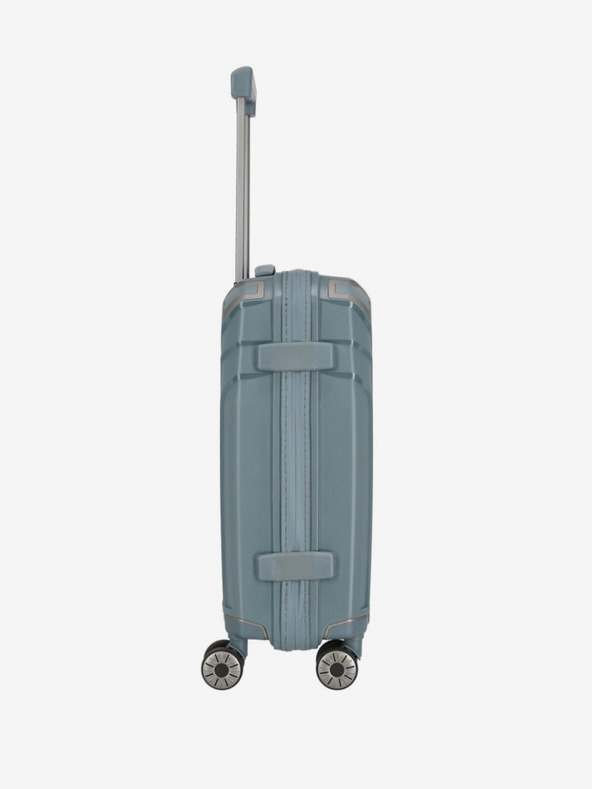 Travelite Komplet treh potovalnih kovčkov Travelite Elvaa 4w S,M,L v sivo-modri barvi