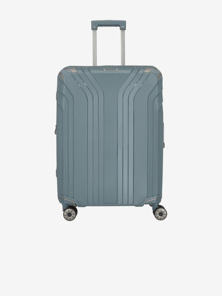 Travelite Potovalni kovček Travelite Elvaa 4w M sivo modre barve