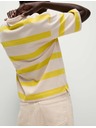 Marks & Spencer Črtasta majica iz čistega bombaža Marks & Spencer rumena