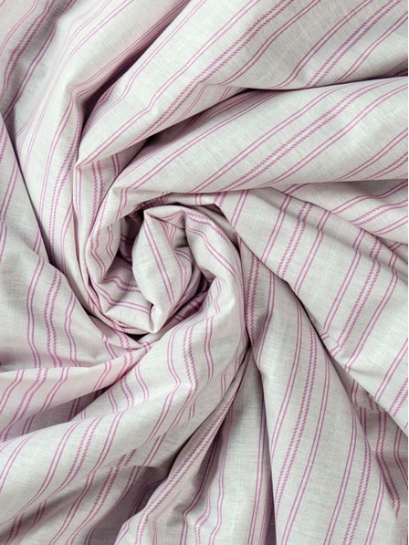 Kvalitex Bombažna natezna rjuha 120x200cm rožnati pas Kvalitex