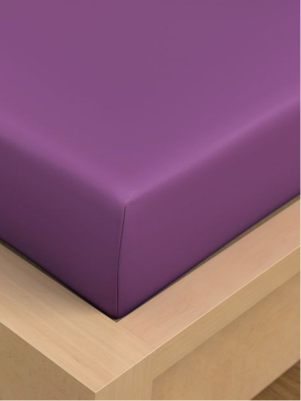 Kvalitex Bombažna rjuha 90x200cm vijolična Kvalitex