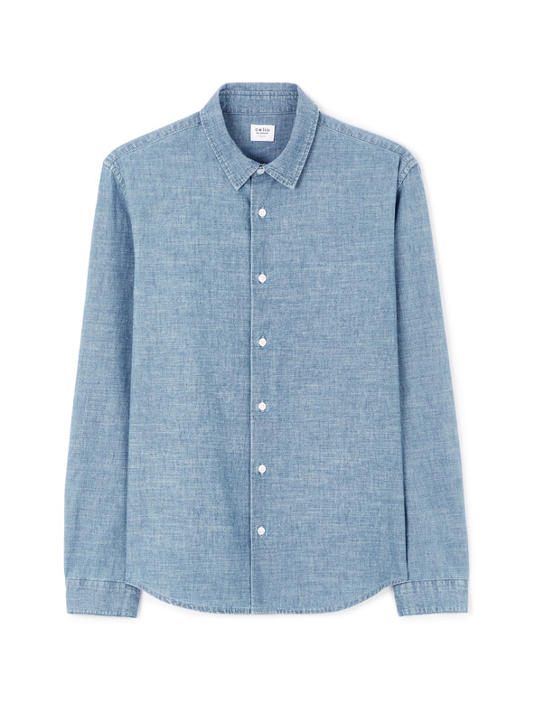 Celio Modra moška majica Celio Lachambray