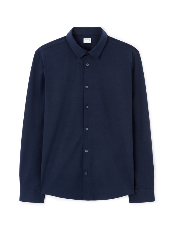 Celio Temno modra moška majica Celio Lajersey