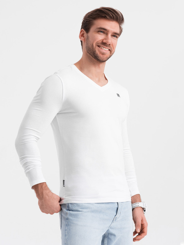 Ombre Clothing Moški komplet z dolgimi rokavi V-NECK - Mix 2-pack V1 Z87 Ombre oblačila